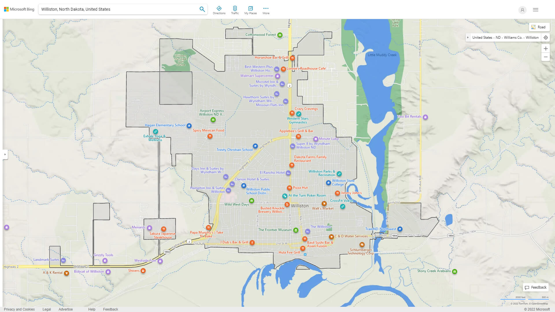 West Fargo Detailed Map